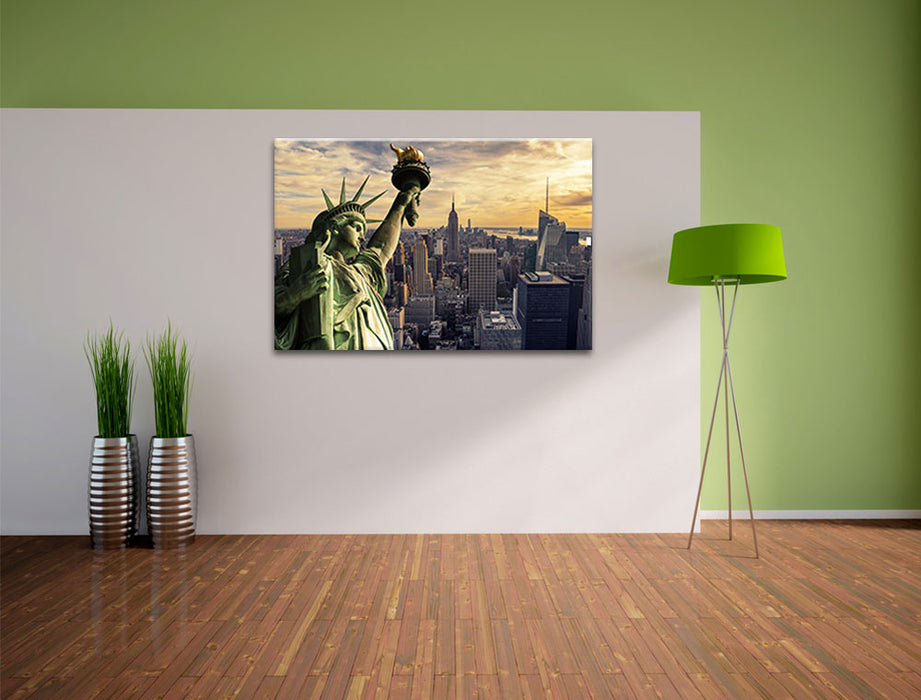 Freiheitsstatue in New York Leinwandbild im Flur