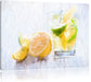 Gin Tonic Shot mit Zitronen Leinwandbild