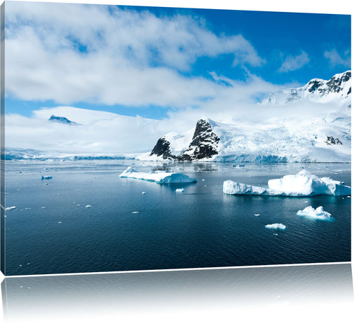 Winterlandschaft in der Antarktis Leinwandbild