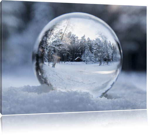 Eiskugel Winterlandschaft Leinwandbild