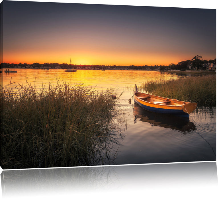 Pixxprint Segelschiffe an der Küste, Leinwandbild