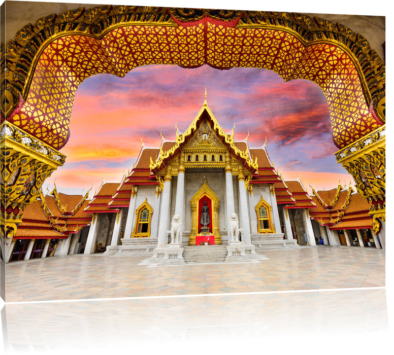Marmortempel von Bangkok Leinwandbild