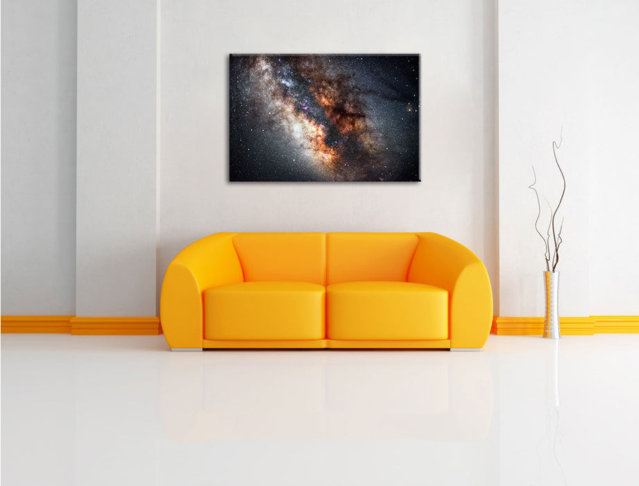 Zentrum der Milchstraße Leinwandbild über Sofa