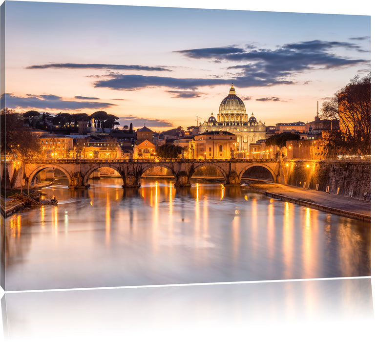 Pixxprint der Basilika St. Peter in Rom, Leinwandbild