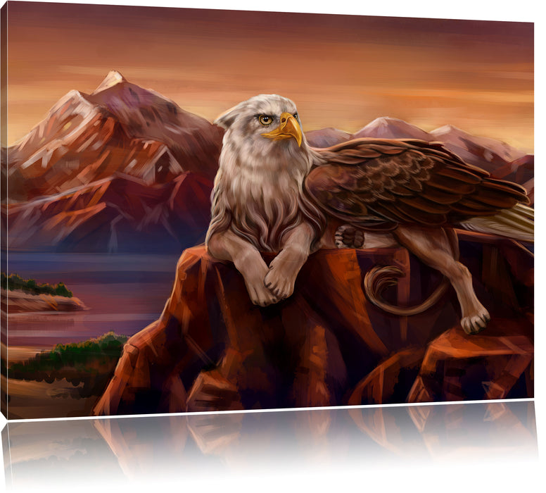 Pixxprint Greifadler, Leinwandbild