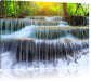 Wasserfall im Regenwald Leinwandbild