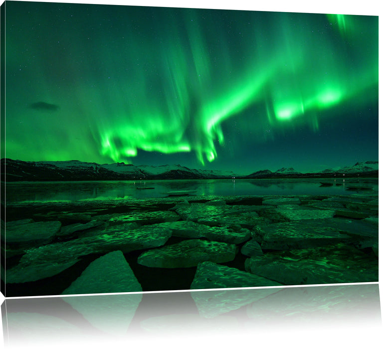 Pixxprint Polarlicht am Himmel, Leinwandbild