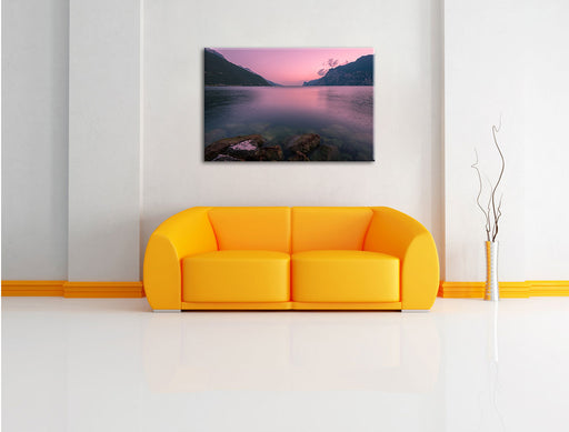 Gardasee in Italien Leinwandbild über Sofa