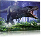 T-Rex Dinosaurier im Wald Leinwandbild