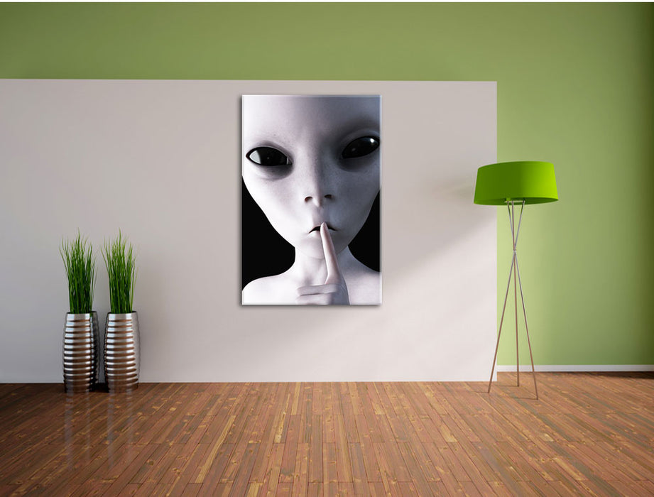 Alien - nicht reden Leinwandbild im Flur