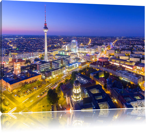 Berlin City Panorama Leinwandbild