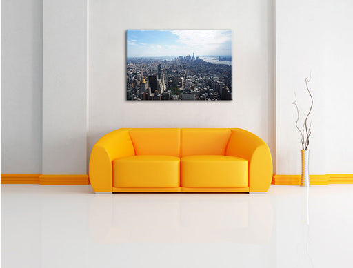 New York City Panorama Leinwandbild über Sofa