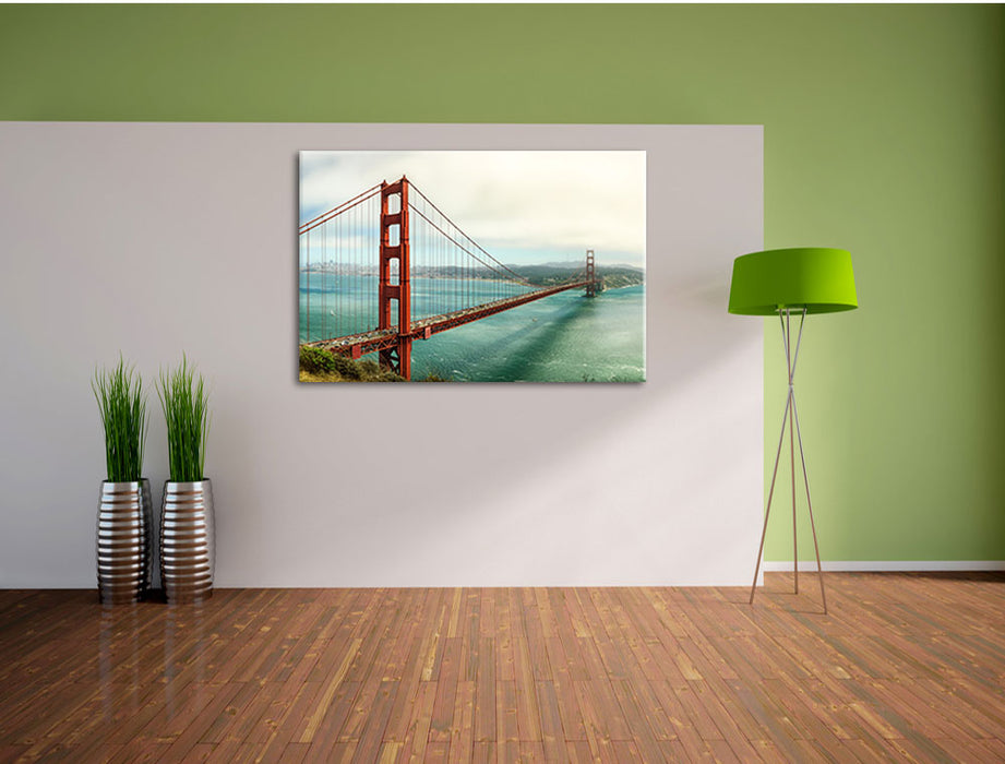 Golden Gate Bridge Leinwandbild im Flur