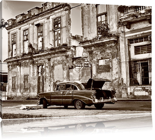 die Strassen Havannas Leinwandbild