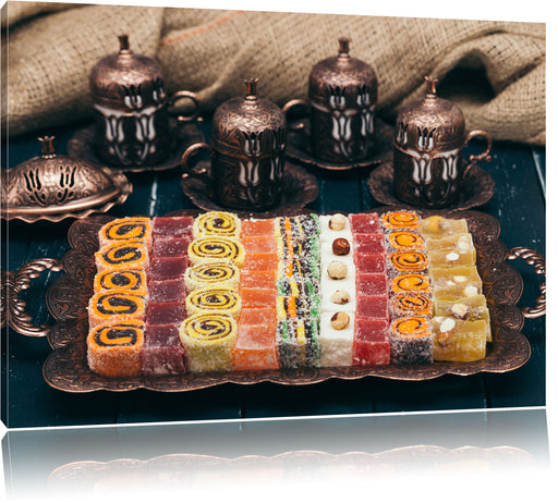 traditionelle türkische Desserts Leinwandbild