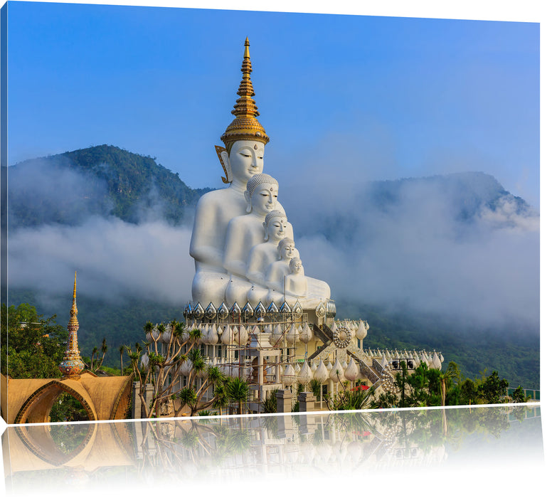 Buddha-Skulptur in Thailand Leinwandbild