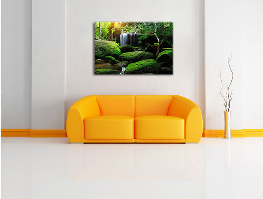 Regenwald in Thailand Leinwandbild über Sofa
