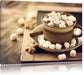 Kakaogetränk mit Marshmallows Leinwandbild