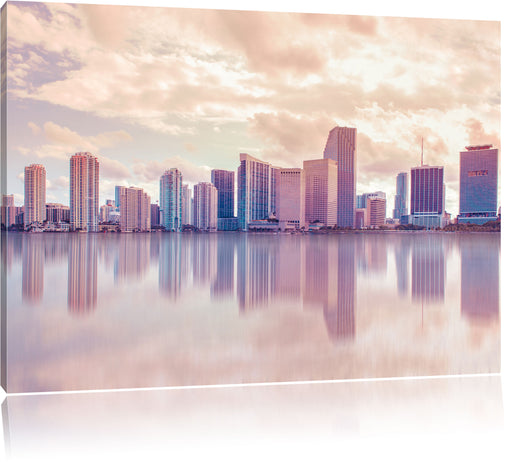 Miami Florida Skyline Leinwandbild