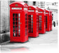 rote Londoner Telefonzellen Leinwandbild