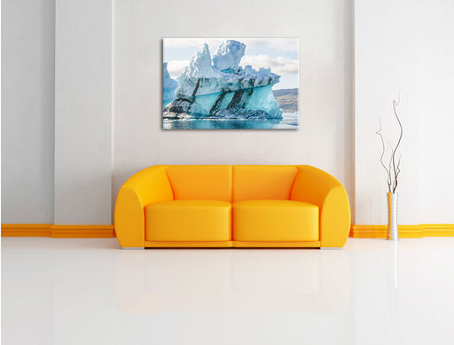 gigantischer Eisberg Leinwandbild über Sofa