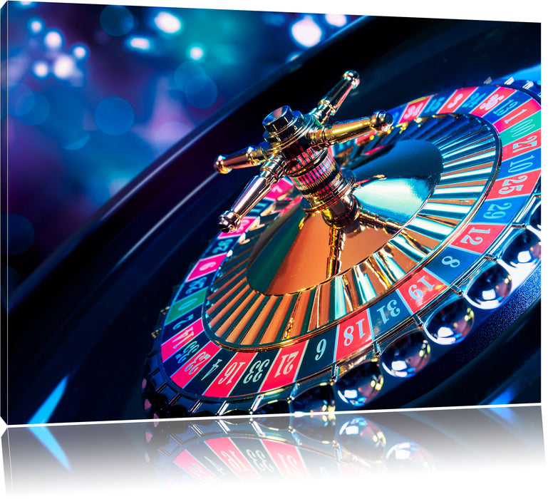 Pixxprint Roulettetisch, Leinwandbild