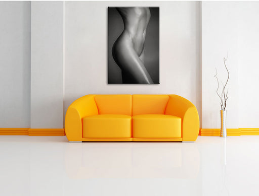 schlanker nackter Frauenkörper Leinwandbild über Sofa