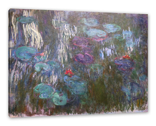 Claude Monet - Seerosen III Leinwanbild Rechteckig