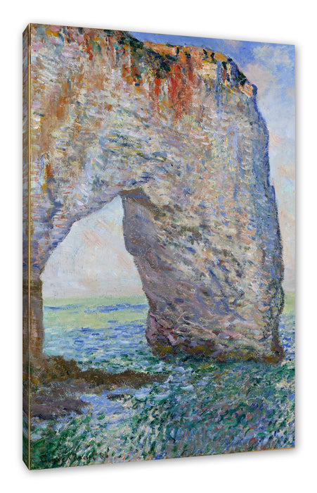 Pixxprint Claude Monet - Die Manneporte bei Étretat, Leinwandbild