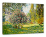 Claude Monet - Landschaft am Park Monceau Leinwanbild Rechteckig