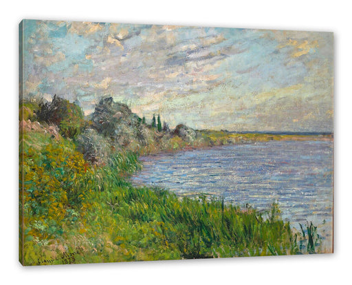 Claude Monet - Die Seine bei Vétheuil Leinwanbild Rechteckig