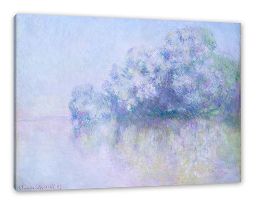 Claude Monet - Île aux Orties bei Vernon Leinwanbild Rechteckig