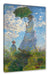 Claude Monet - Frau mit Sonnenschirm Leinwanbild Rechteckig