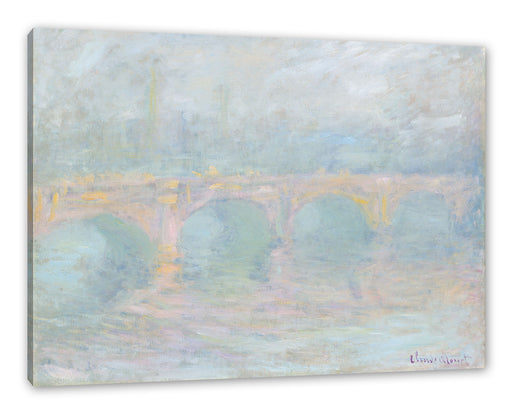 Claude Monet - Waterloo Brücke Leinwanbild Rechteckig
