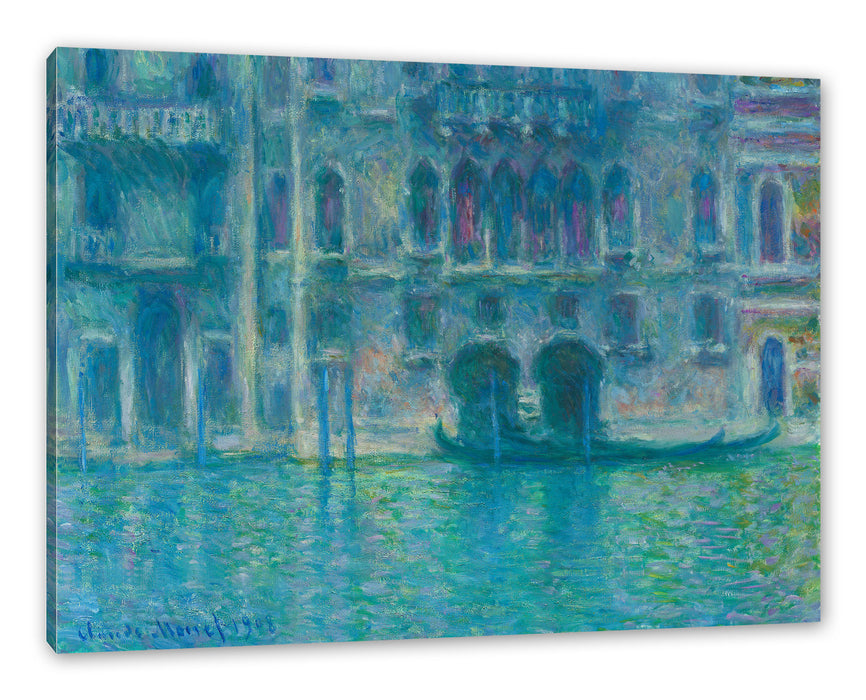 Pixxprint Claude Monet - Palazzo da Mula in Venedig, Leinwandbild