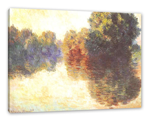 Claude Monet - Die Seine bei Giverny Leinwanbild Rechteckig