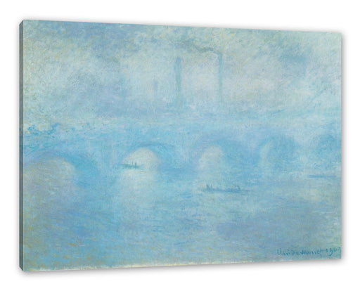 Claude Monet - Waterloo Brücke in London Leinwanbild Rechteckig
