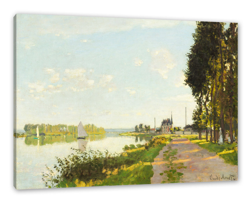 Pixxprint Claude Monet - Argenteuil, Leinwandbild