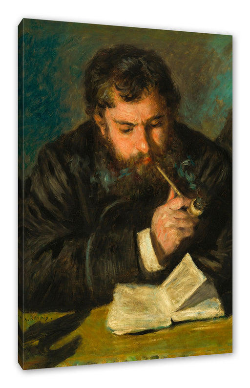 Claude Monet - Selbstportrait Leinwanbild Rechteckig