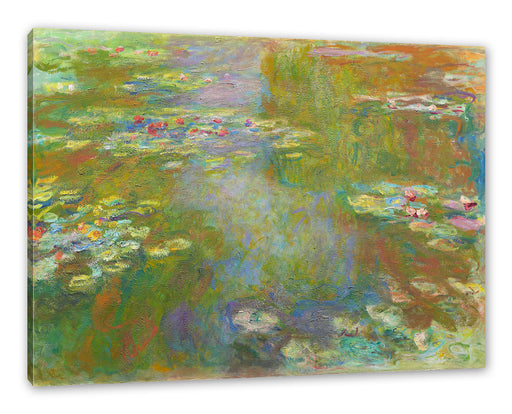 Claude Monet - Seerosenteich Leinwanbild Rechteckig