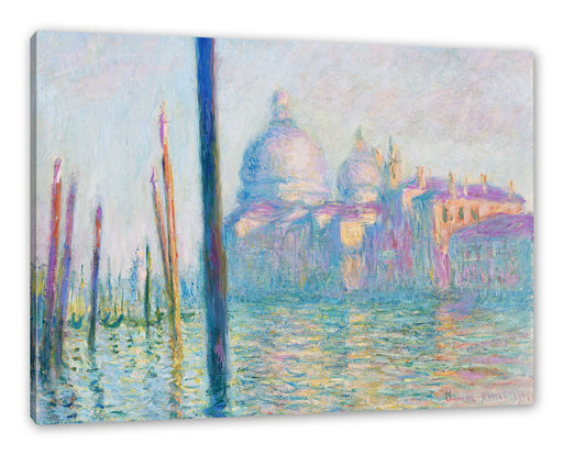 Claude Monet - Der große Kanal Venedig Leinwanbild Rechteckig