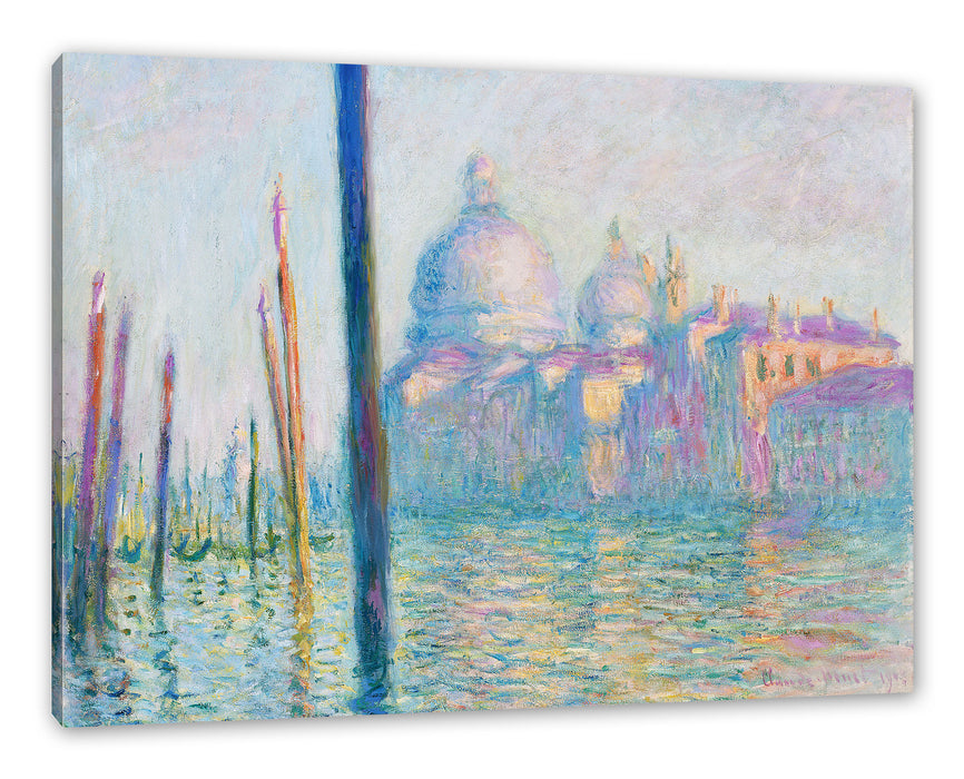 Pixxprint Claude Monet - Der große Kanal Venedig, Leinwandbild