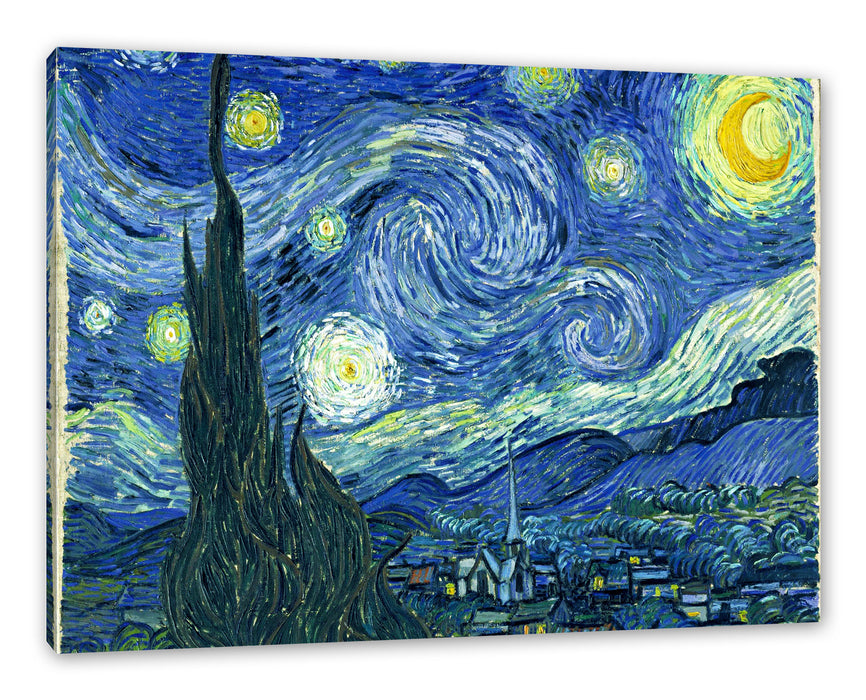 Pixxprint Vincent Van Gogh - Die Sternennacht, Leinwandbild