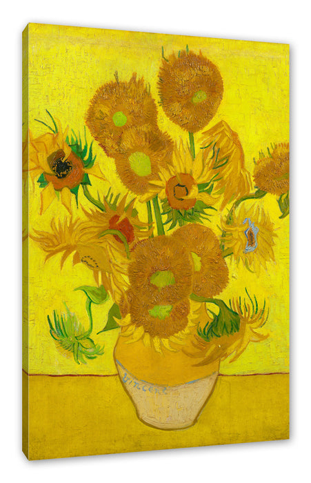 Pixxprint Vincent Van Gogh - Sonnenblumen II, Leinwandbild