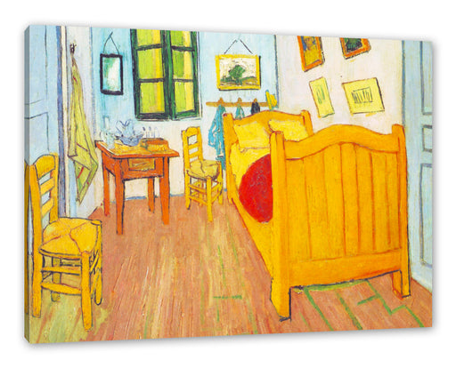 Vincent Van Gogh - Das Schlafzimmer - erste Version Leinwanbild Rechteckig