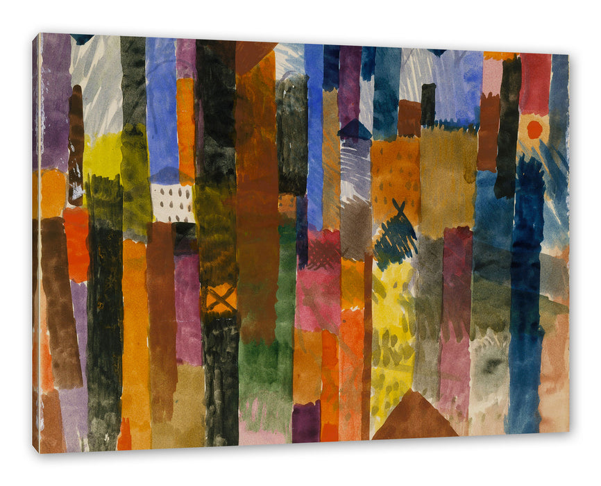 Pixxprint Paul Klee - Vor der Stadt, Leinwandbild