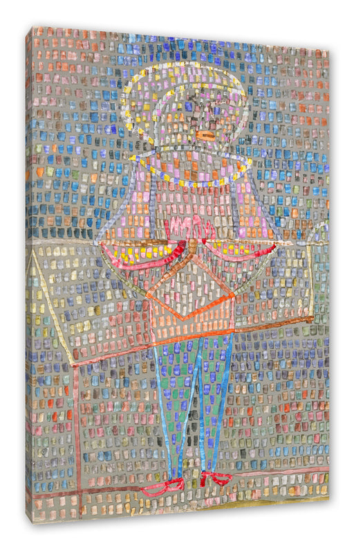 Paul Klee - Junge im schicken Gewand Leinwanbild Rechteckig