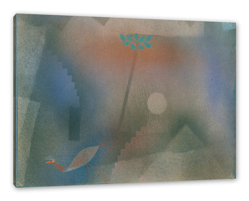 Paul Klee - Abwandernder Vogel Leinwanbild Rechteckig