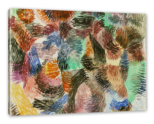 Paul Klee - Triebkraft des Waldes Leinwanbild Rechteckig