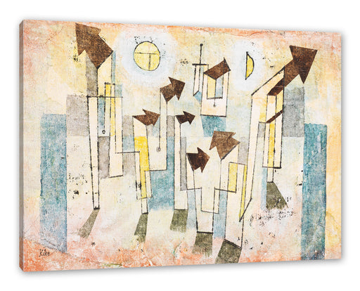 Paul Klee - Wandbild aus dem Tempel der Sehnsucht Leinwanbild Rechteckig
